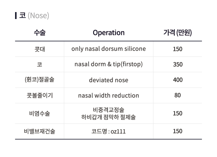 비급여안내 코